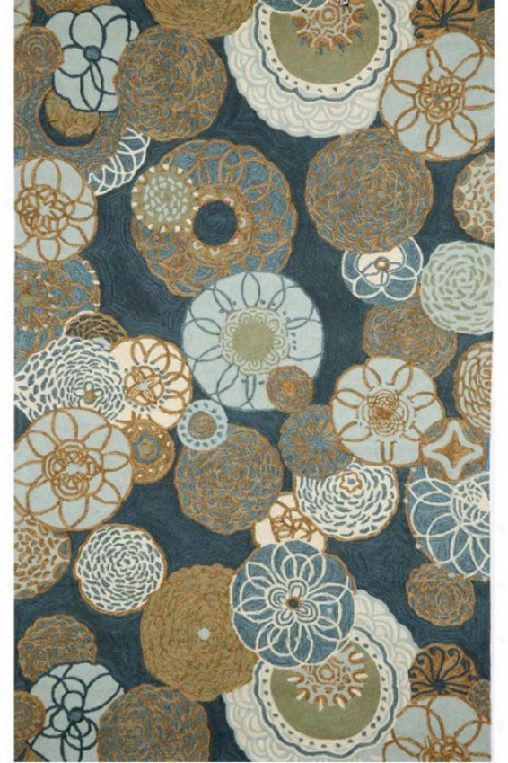 Lyrical Area Rug - 2'x3', Denim Blue