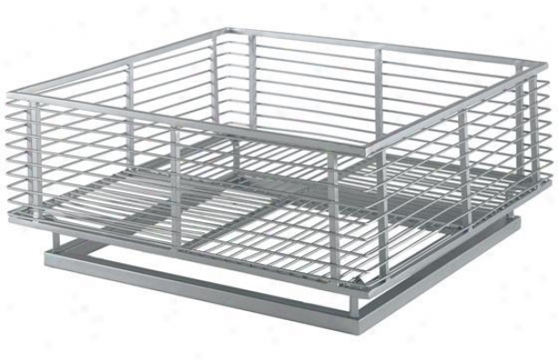 "macanese Wire Basket - 6.25""hx14""w, Steel Gray"