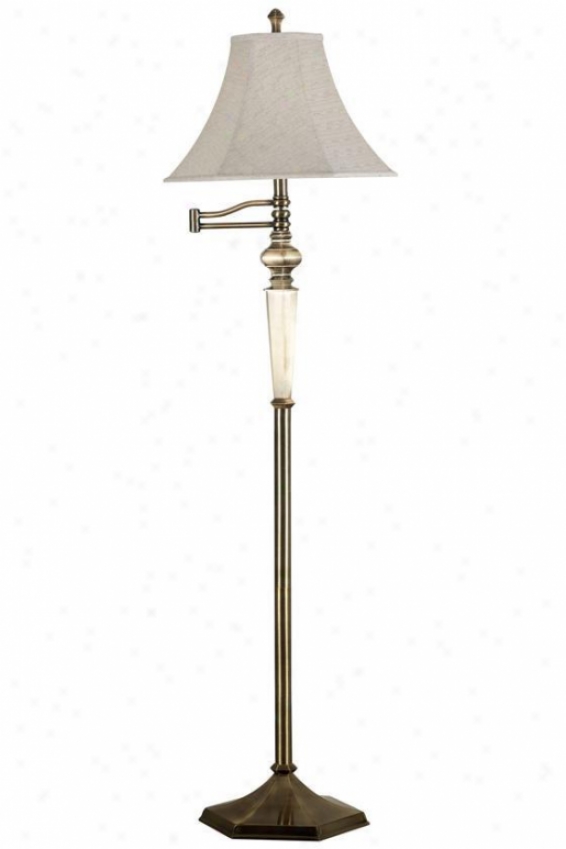 "mackinley Swing-arm Floor Lamp - 60""yx15""d, Georgetown Brnz"