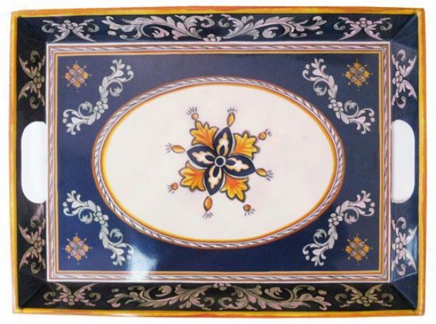 "malaga Tray - 15""x24"", Blue"