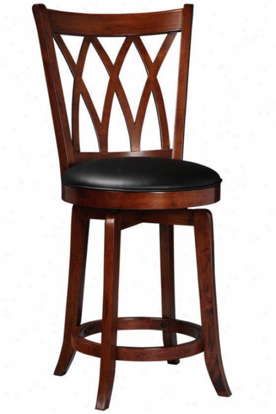 Mansfield Swivel Counter Stool - Counter Stool, Brown