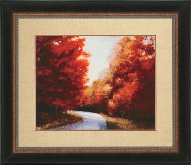 "maple Drive Wall Art - 39""hx45""w, Red"