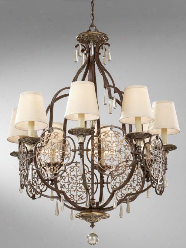 Marabelle Chandelier - Eight Light, Brit Bronze