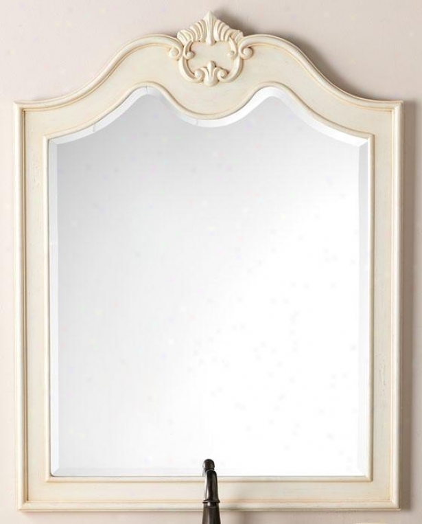 "marias Mirror - 36""hx28""w, Ivory"