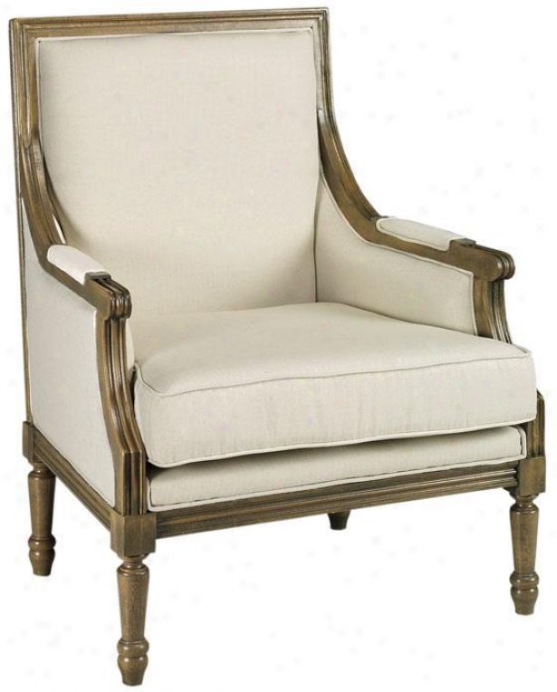 "marie Arm Chair - 38""hx28.75""w, Ntrl Herringbne"