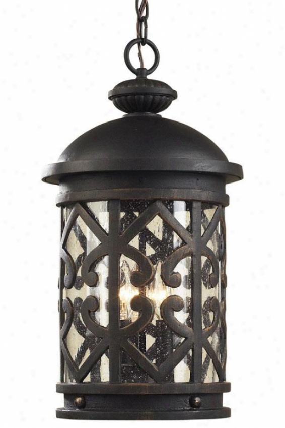 Marina Outdoor Pendant - 3-light, Weathrd Chrcoal