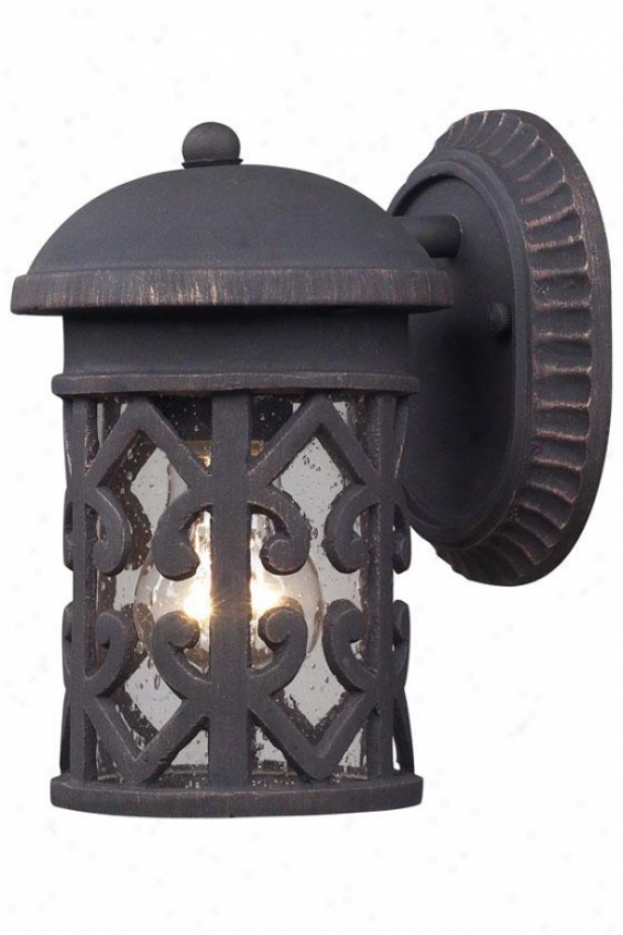 Marina Outdoor Sconce - 1-light, Weathrd Chrcoal