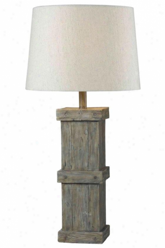 "martin Tabl3 Lamp - 31""h, Wood Temper"