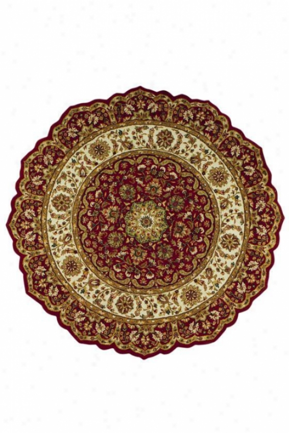 Masterpiece I Arsa Rug - 8'round, Red