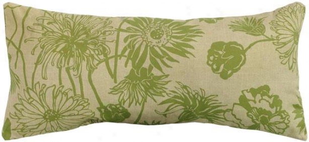 "maystone 22"" Wide Outdoor Pillow - 22"" Rect Maysto, Green"