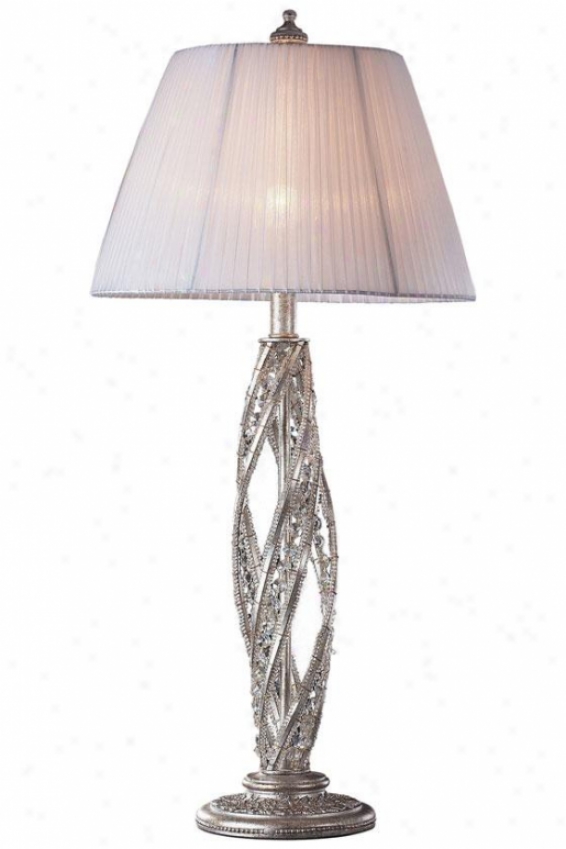 "medici Table Lamp - 32""hx15""w, Sunset Silver"