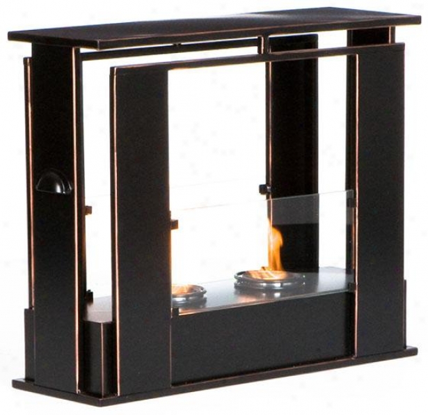 "meghan Portble Fireplace - 24""wx20""hx8""d, Black"