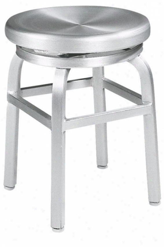 Melanie Swivel Emptiness Stool - Swivel, Aluminum