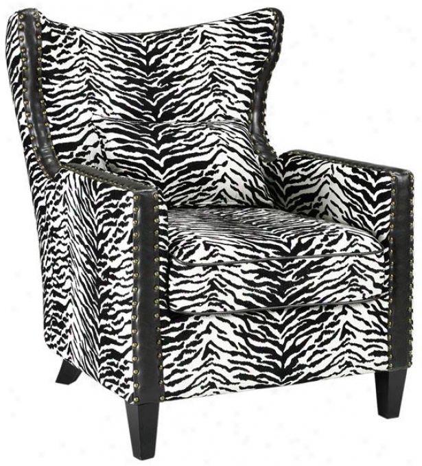 "meloni Arm Chair - 36.5""hx34""w, Black & White"