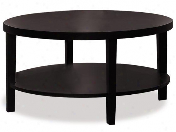 "merge Round Coffee Table - 17""hx36""d, Coffee Brown"