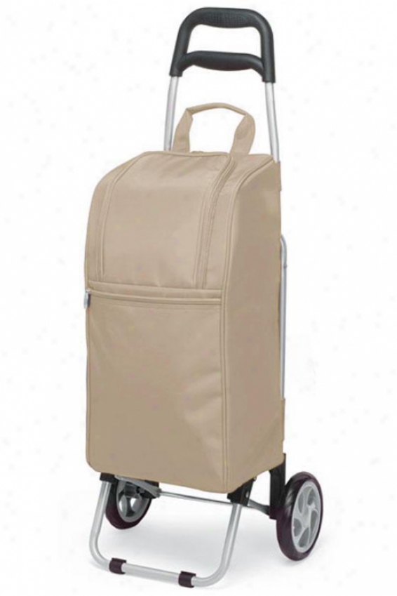 "metro Cart Rolljng Cooler - 21""hx4""wx14.5""w, Beige"