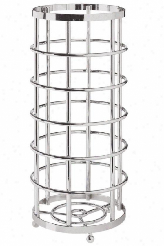 "metro Three-roll Tissue Basket - 1775""hx6""d, Silver"