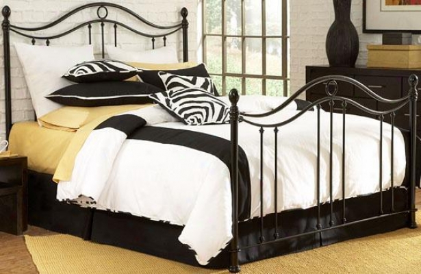 Midnight Bed - Queen, Glossy Black