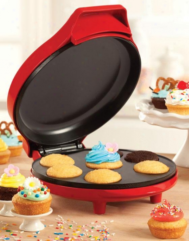 "mini Cupcake Author - 5""hx9""wx11.5""d, Red"