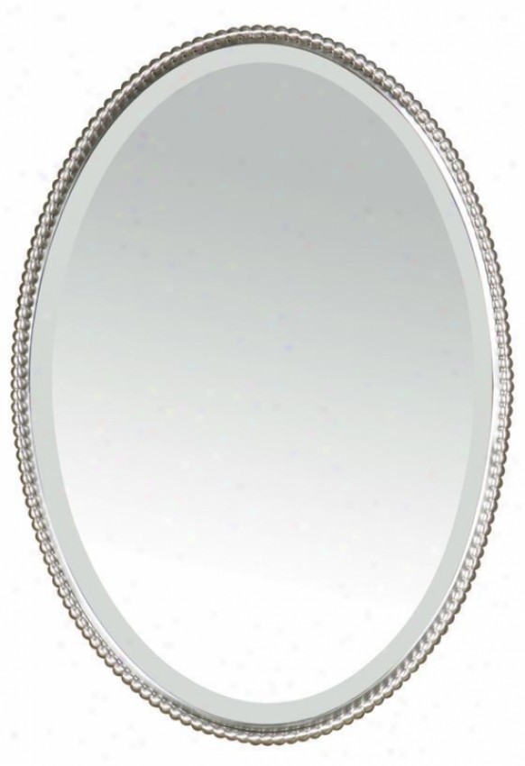 "mirai Reflector - 32""hx22""w, Silver Nickel"