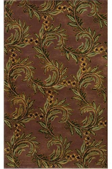 Mocha Vine Area Rug - 2'x3', Coffee