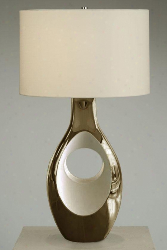 "modern Droplet Table Lamp - 28""hx16""wx10""d, Silver Chrome"