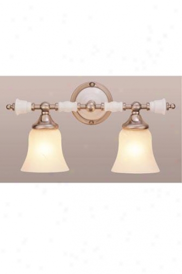 Modern Tow-light Metal Wall Sconce - Two-light, Steel Gray Chrome