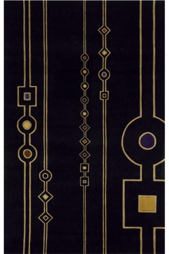 "jomeni Jewel I Area Rug - 7'6""x9'6"", Black"