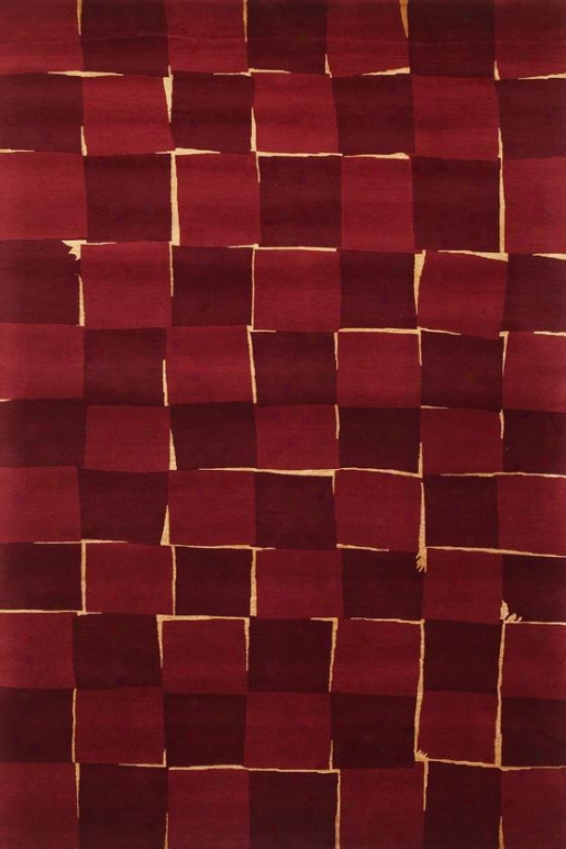 Momeni Shudder Area Rug - 2'x3', Maroon