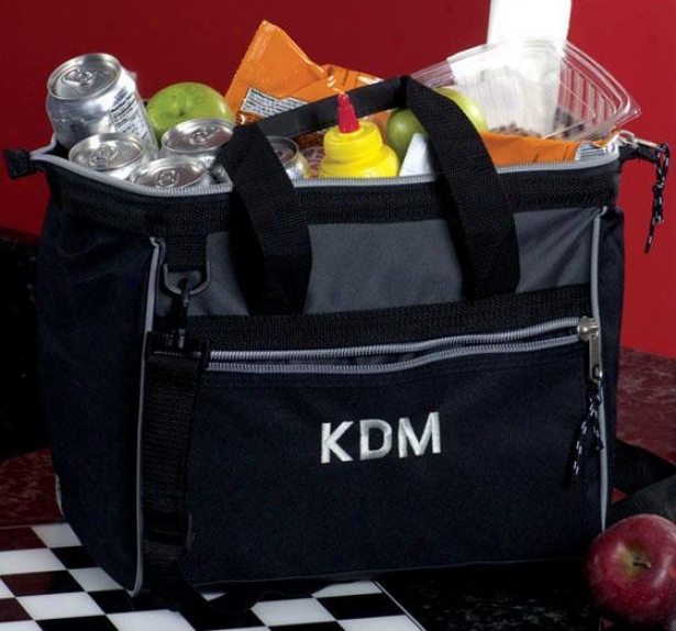 "monogram Deluxe Cooler - 14""wx12""h, Black"