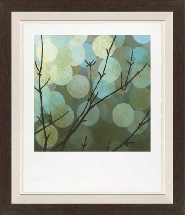 Moonshade Ii Walll Art - Black Frame, Blue