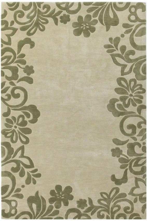 "moorland Rug - 5'6"" Round, Sand/sage"