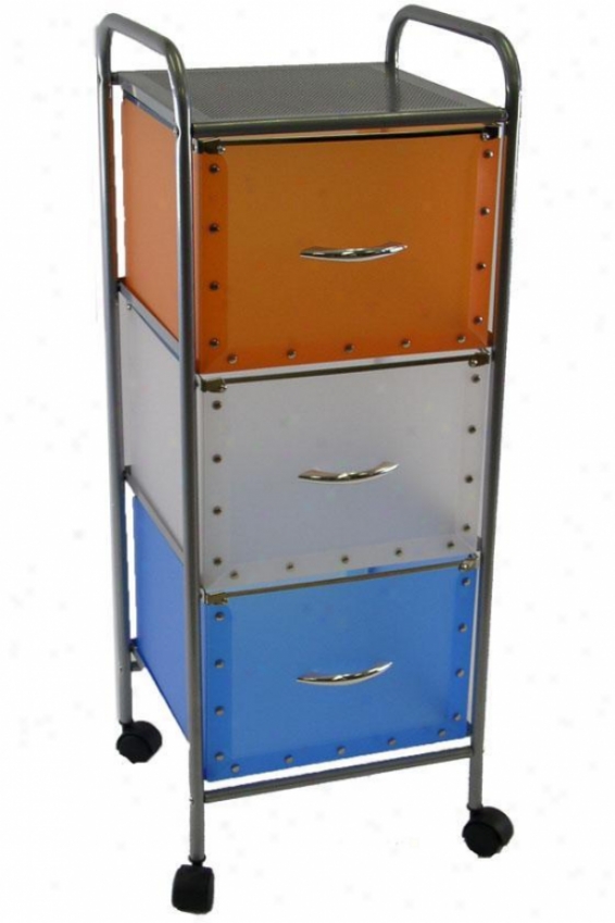 "my Stuff 3-drawer Chest - 42""hx14.5""w, Bright Colors"