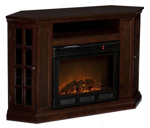 "nancy Convertible Media Fireplace - 48""wx32""hx16""d, Coffee Brown"