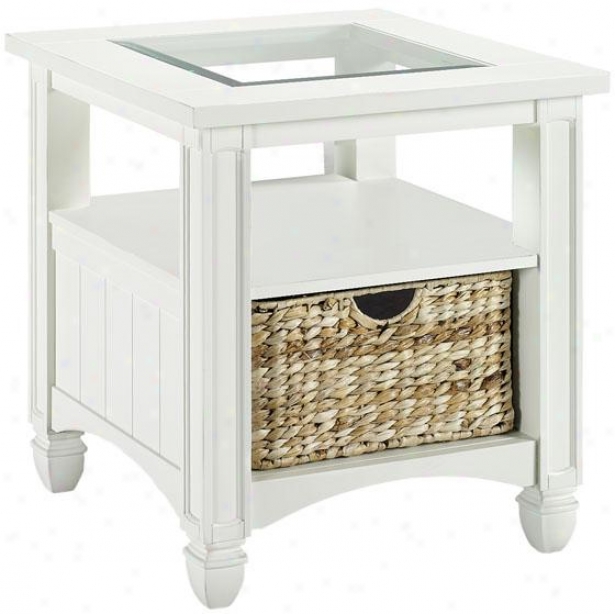 Nantucket Side End Table  -End, Pure