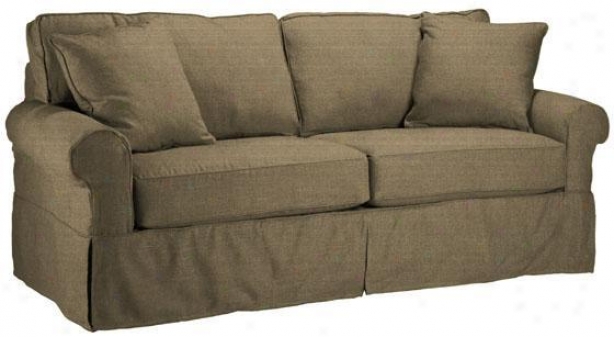 Nantucket Slipcover 2-seater Sofa - Slpcvr Sleeper, Text Solid Tan