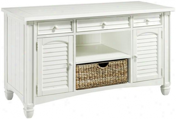 Nantucket Couch Console Table - Console, White