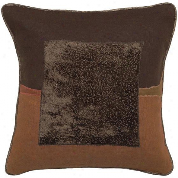 "napa Pillows - Set Of 2 - 18""x18"", Chocolate Brown"