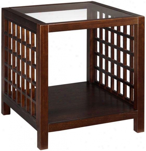 Narita Side End Table - End, Brown