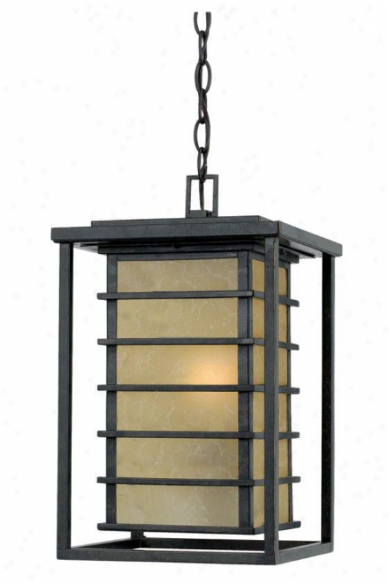 "nathwniel Exterior Hanging Lantern - 16.5""h, Gold Bronze"