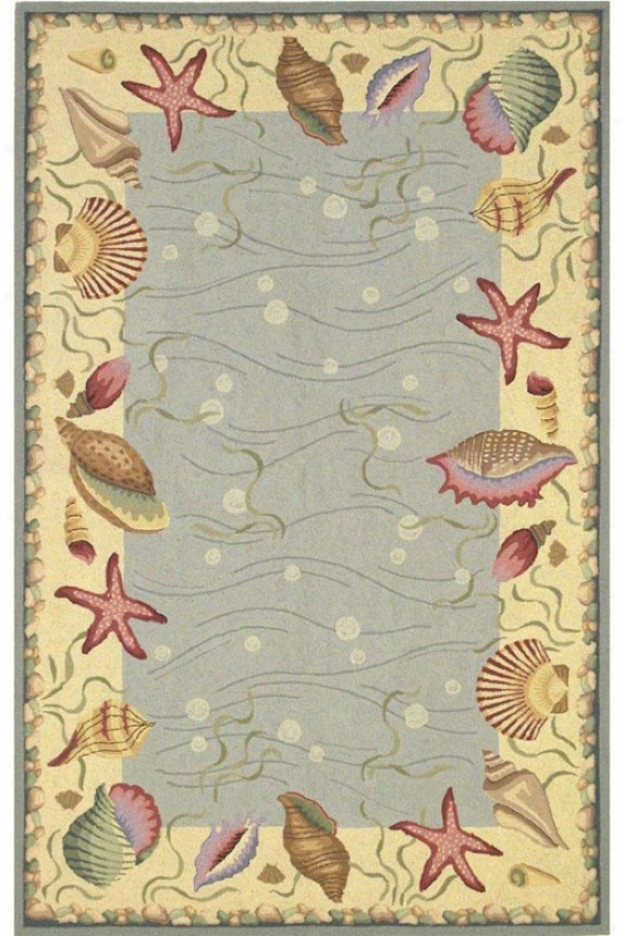 "nautilus Area Rug - 8'x10'6"", Blue"