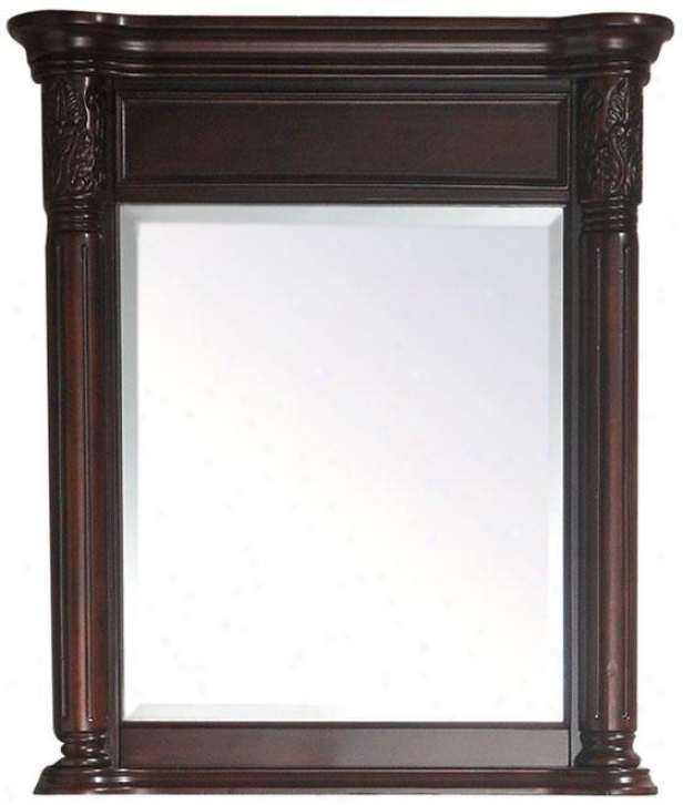 "naylor Mirror - 32""hx28""w, Brick Red"