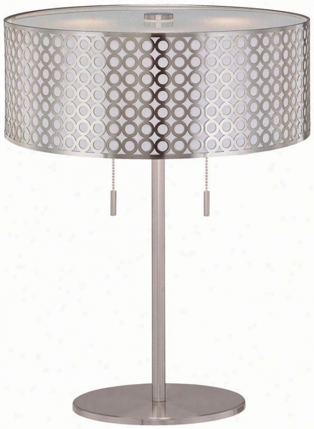 "netto Table Lamp - 16""x22.25"", Silver"