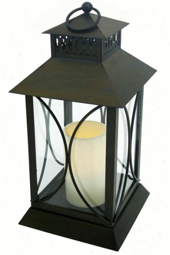 "neuporte Flameess Candle Lantern - 15""h X 7""w X 7d, Oil Rub Bronze"