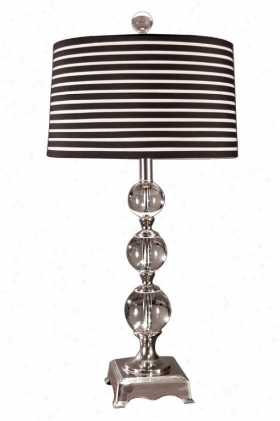 "neville Table Lamp - 29h X 14""d, Steel Gray Chrome"