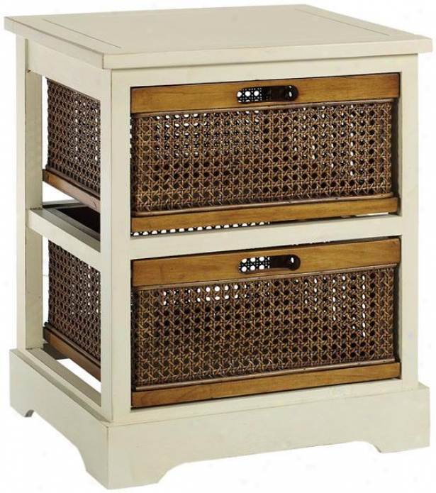 Normandy Single Chest - 2-dawer, White