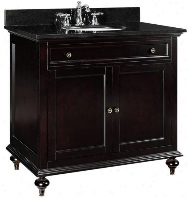 "odum Bathroom Vanity - 37""w, Black"