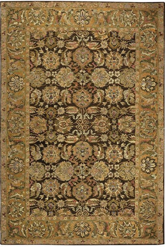 "old World Area Rug - 2'3""x8'runner, Mocha/gold"