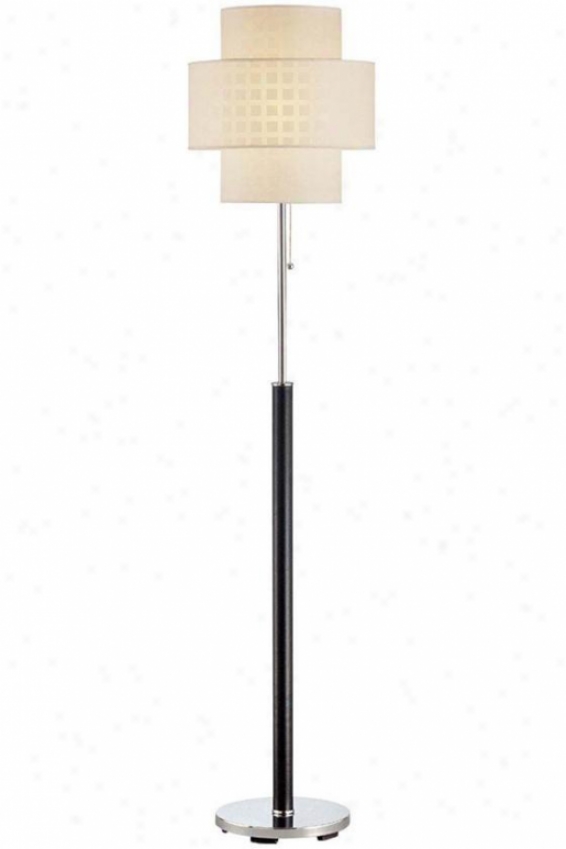 "olina Floor Lamp - 61""hx14.5""d, Black"