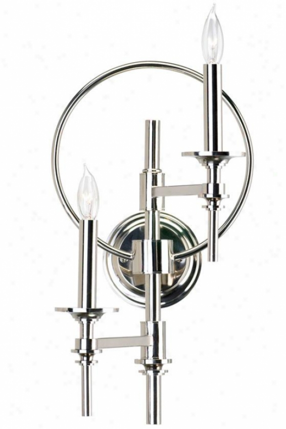 Omega Sconce - 2-light, Steel Gray Nickel